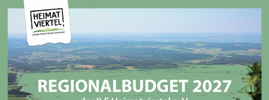 Aufruf für das Regionalbudget 2027