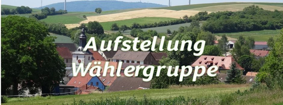 Aufstellungsversammlung Wählergruppe