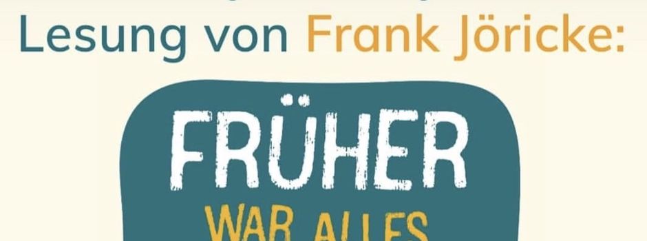 Lesung mit Frank Jöricke im Bürgerhaus