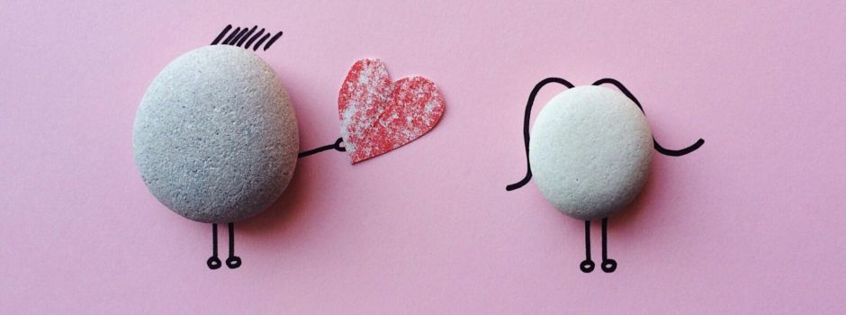Salz und Glitzer am Valentinstag
