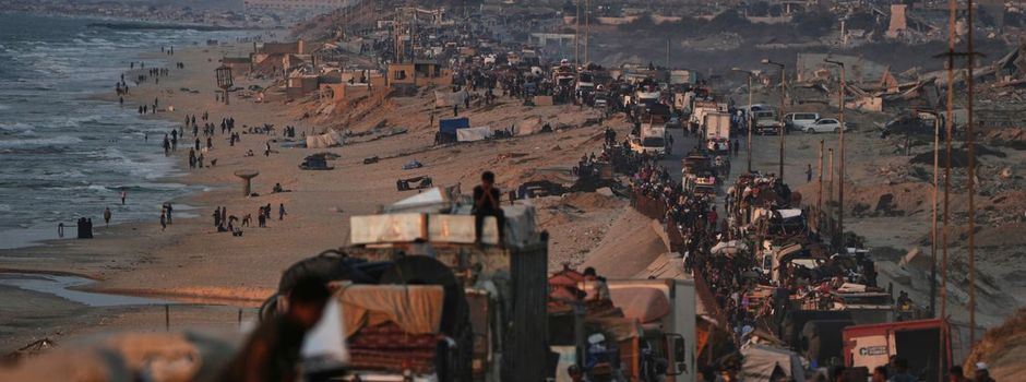 Palästinenser flüchten weiterhin aus der Stadt Gaza