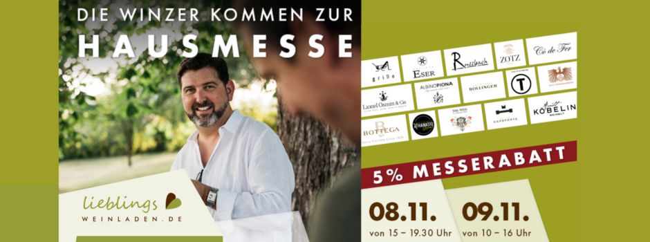 Die Winzer kommen - Hausmesse im Wiedenbrücker Lieblingsweinladen am 08. & 09. November 2024