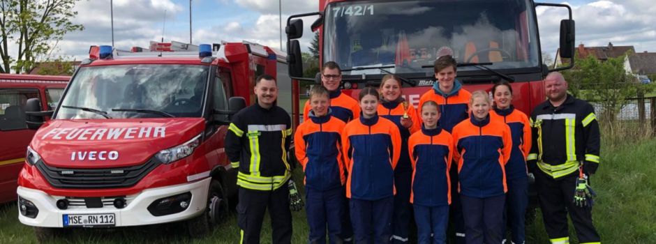 Erfolgreicher Frühjahrsmarsch der Kinder-und Jugendfeuerwehr Neverin