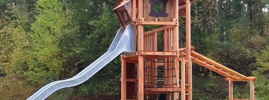 Der neue Kletterturm auf dem Spielplatz Westerblöcken ist freigegeben!
