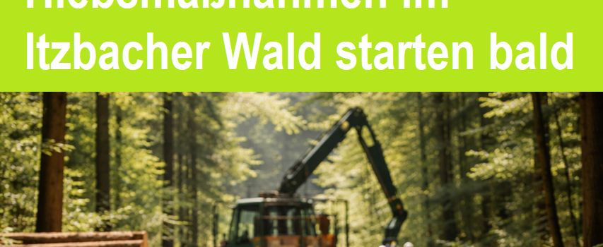 Hiebsmaßnahmen im Itzbacher Wald starten
