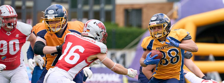 Wiesbaden Phantoms gewinnen Football-Krimi in letzter Minute