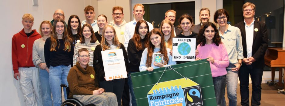 VZG ist jetzt „Fairtrade School“ - Schüler setzen sich für Fairtrade ein