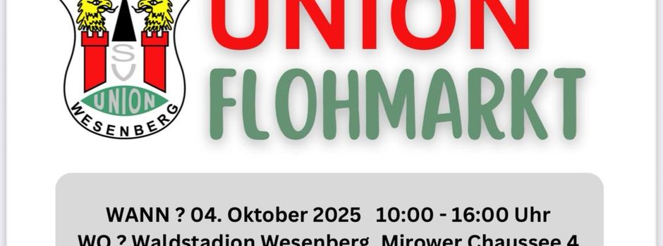 Union-Flohmarkt trotzt den widrigen Wettervorhersagen