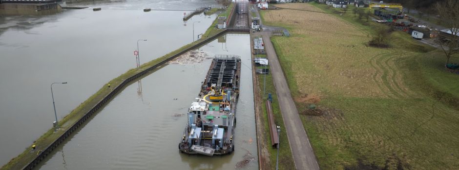 Neues Schleusentor für Müden angekommen