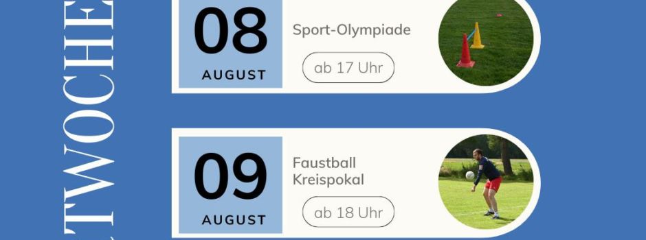 Sportwoche vom 07.-10. August