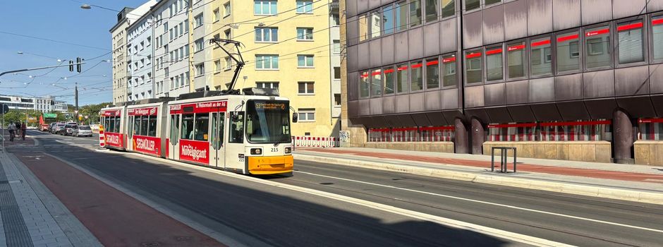 Neue Straßenbahn-Strecke in der Binger Straße in Mainz offiziell eröffnet