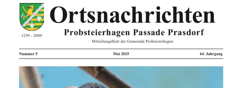 Ortsnachrichten Mai 2025