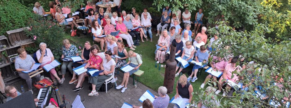 110 Singende am Lagerfeuer in Herzebrock
