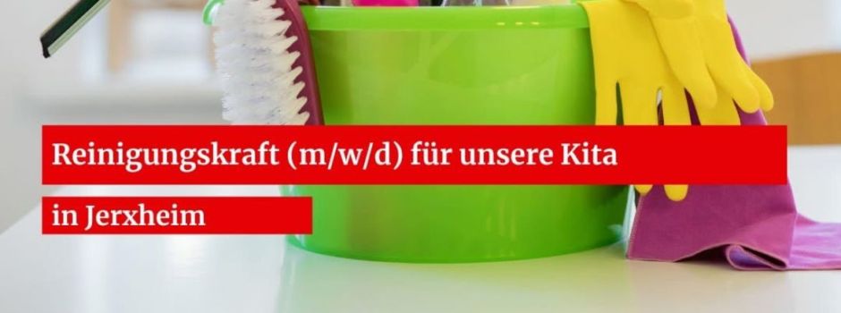 Stellenausschreibung: Reinigungskraft (m/w/d) für Kita in Jerxheim