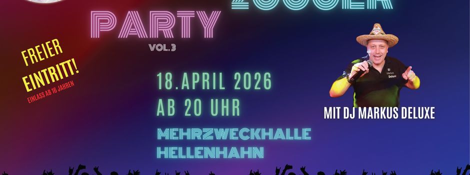 90er/2000er Party Vol. 3 am 18. April 2026 - Infos und Diensteinteilung