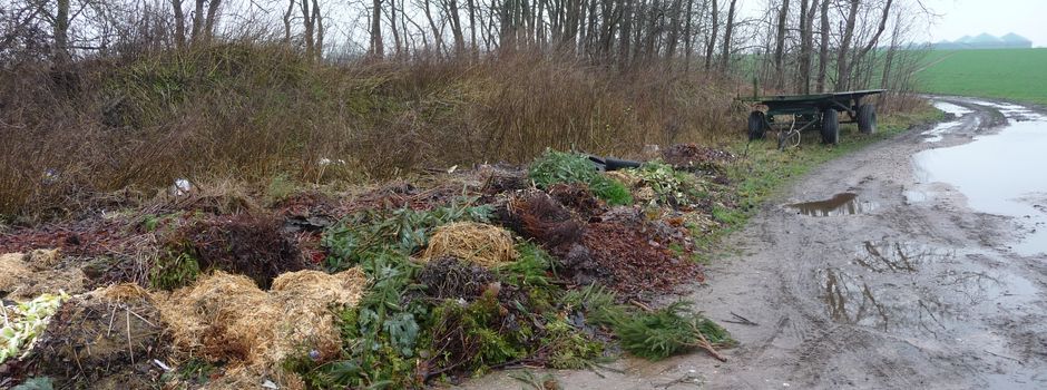 Entsorgung von Gartenabfällen in der Natur ist illegal