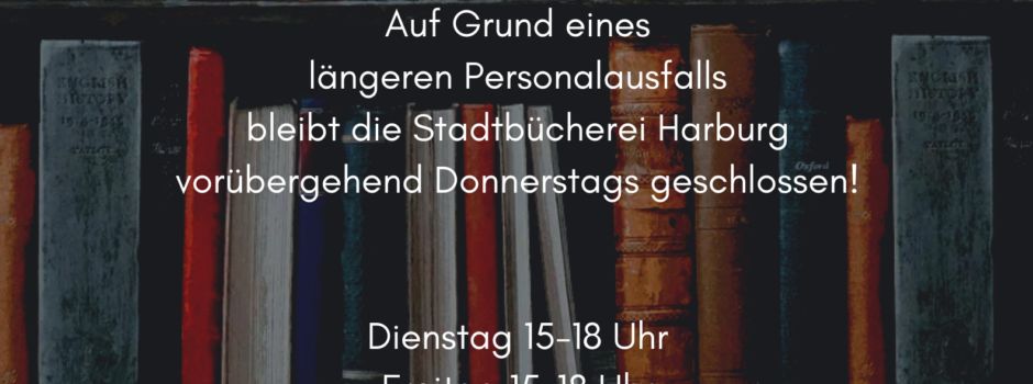 Änderung Öffnungszeiten Stadtbücherei