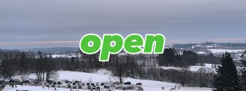 Skilift ab 15 Uhr geöffnet 😍 Schlittenpiste auch 🛷