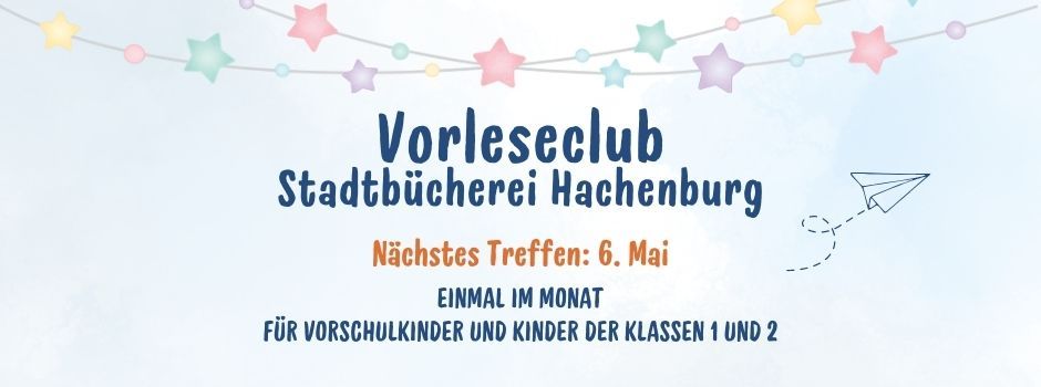 Einladung zum Leseclub – jetzt auch für Vorschulkinder!