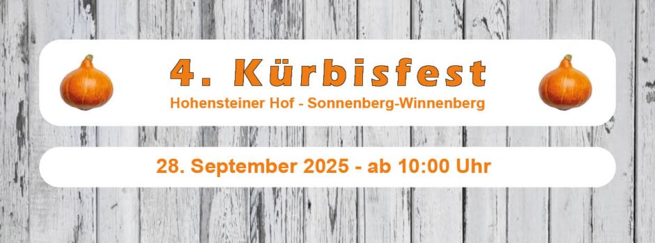 4. Kürbisfest am 28.09.2025