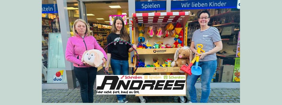 Vom Sandförmchen bis zum dekorativen Osterhasen bekommt ihr bei Andrees alles!