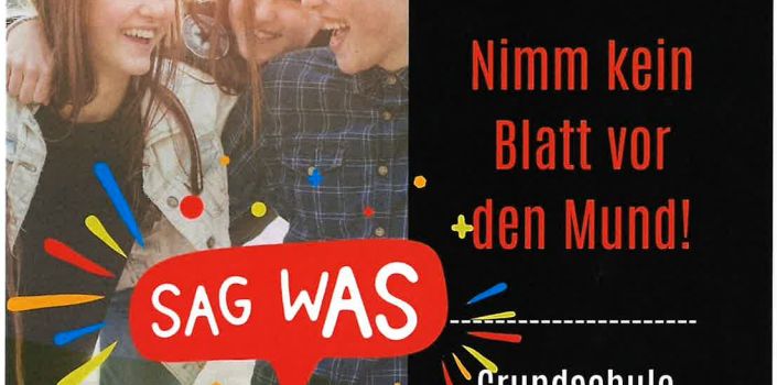 Sag wAS am 21.02.2025, 18 Uhr, Grundschule Illschwang für alle 12 - 18 Jährigen