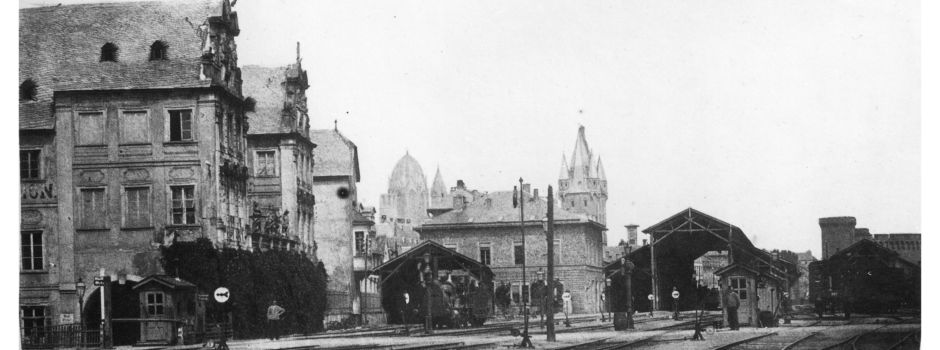 Als die Züge durch die Mainzer Altstadt rollten
